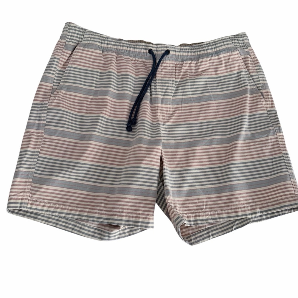 L.L. BEAN Pastel Striped Swim Shorts Lightweight Beach Summer xxl